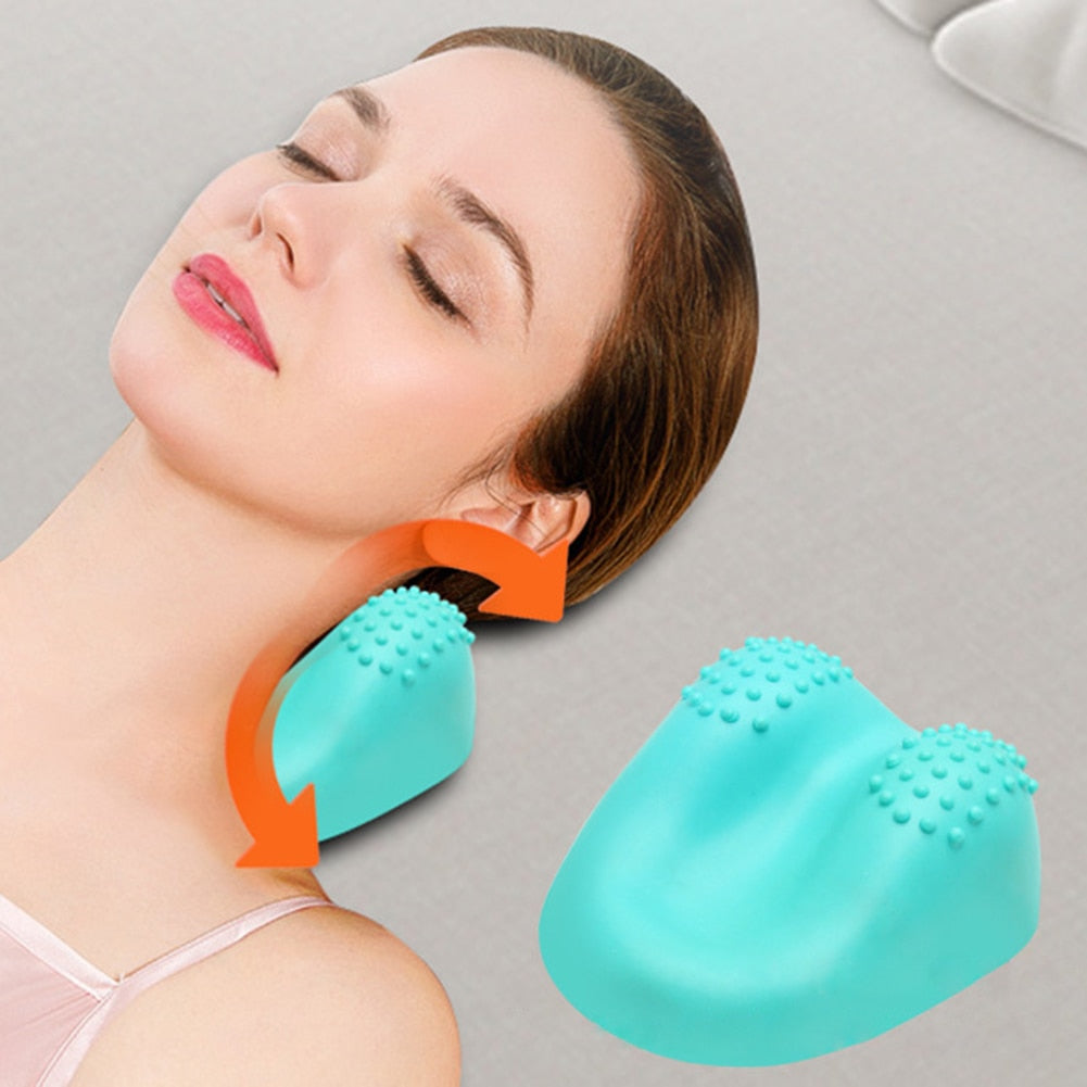 Cervical Spine Massager Massage Pillow Traction Correction Neck Protector