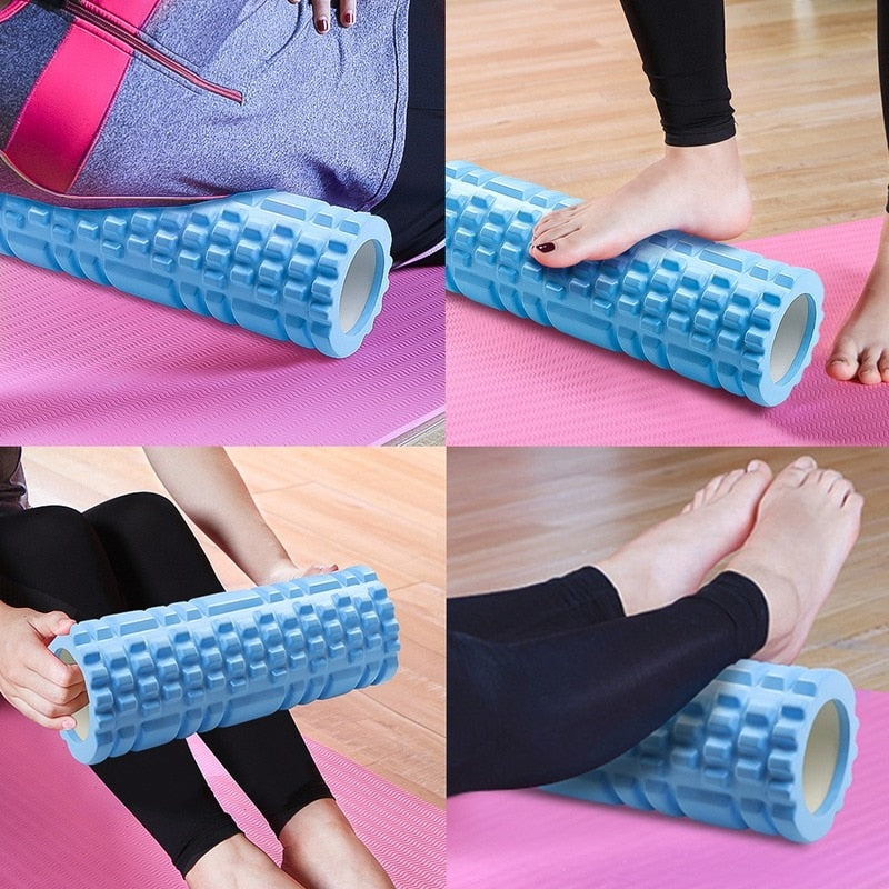 Yoga Column Gym Fitness Foam Roller Pilates Massage Roller