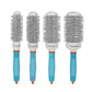 Professional Round Blue Hair Brush Ceramic Ion Hairbrush Comb