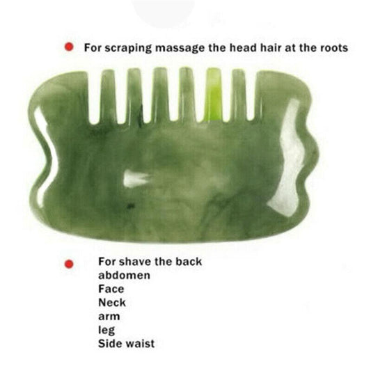 Jade Face Roller Gua Sha Massager Natural Real Stone Scraper Care Massage Tools Face Gouache Skin