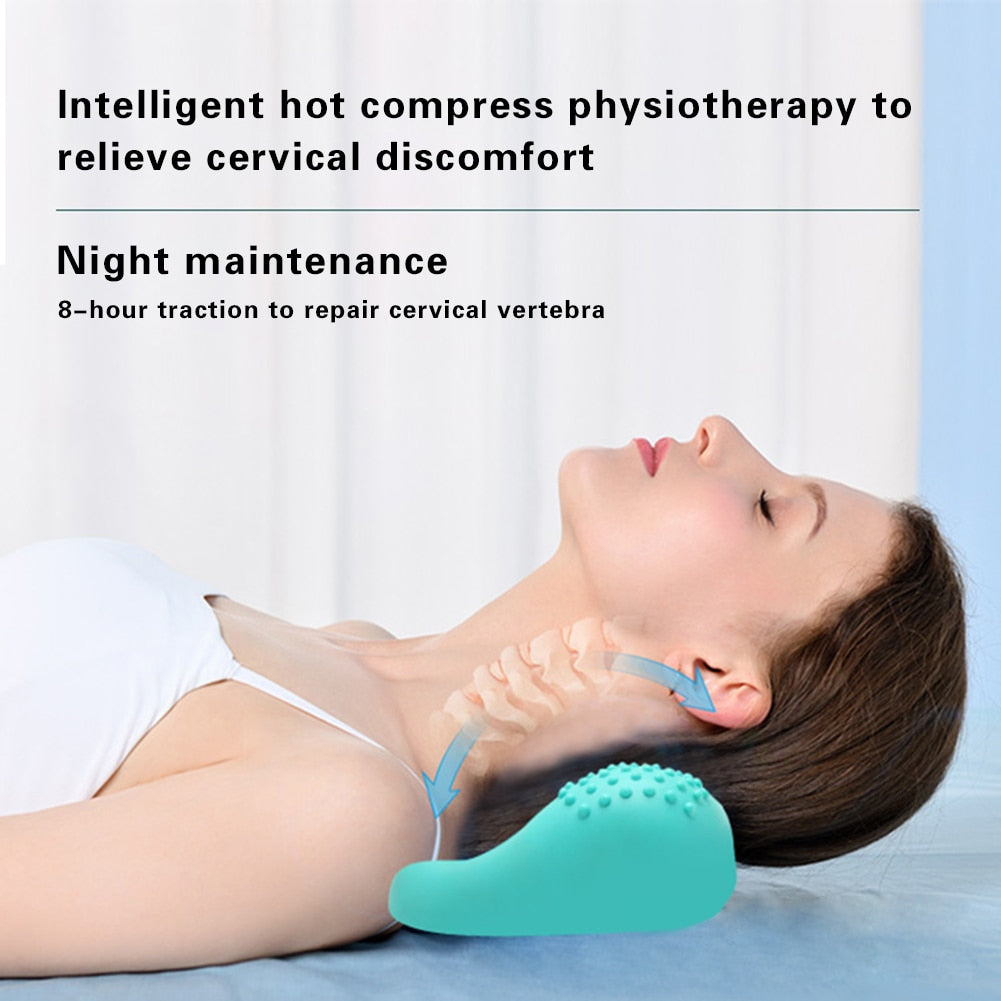 Cervical Spine Massager Massage Pillow Traction Correction Neck Protector