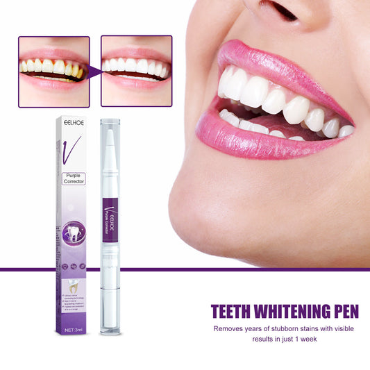 V34 Purple Dental Pen Oral Cleaning, Removing Stains And Brightening
