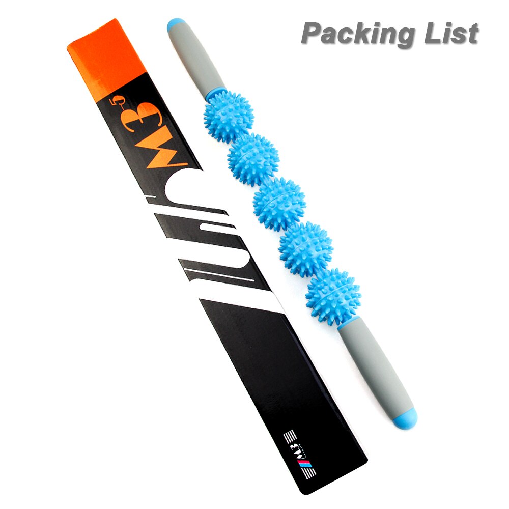 Muscle Roller Massage Roller Stick with Point Spiky Ball Back Roller